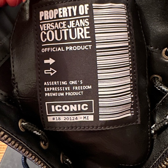 VERSACE JEANS COUTURE combat boots style (NEW) - Picture 3 of 13